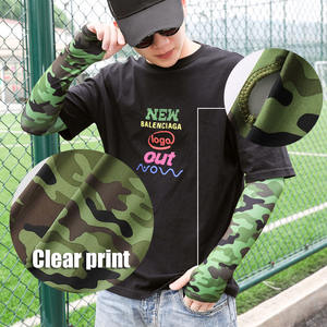 オープントー高弾性韓国風アイスシルクアームスリーブサンプロテクション屋外サイクリングニットアームカバー女性と男性用 - Product Image 2