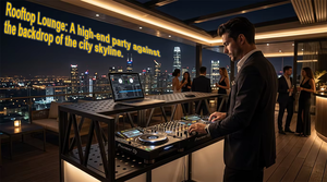 Mesa Portátil Plegable para Mezclador de <span class=keywords><strong>DJ</strong></span> con Diseño Personalizado Mingtang, Cabina de Escenario, Estación LED <span class=keywords><strong>Móvil</strong></span> y Estructura Truss - Product Image 3