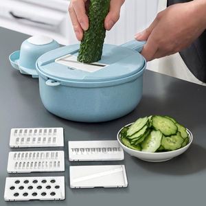 Meilleures ventes : Ensemble de 12 outils de cuisine multifonctions manuels en acier inoxydable pour fruits et légumes – Râpe, coupe-légumes, trancheuse portative - Product Image 2