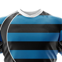 Kedatangan Baru Seragam Rugby Berkualitas Tinggi Buatan Khusus Bahan Bernapas Cepat Kering Lengan Pendek Kerah Bulat Pinggang Elastis Musim Panas Unisex