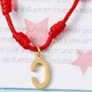 PULSERA-C Brazalete de Moda con Letra C, Acero Inoxidable, Diseño de Siete Estrellas - Product Image 2
