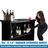Comptoir de Bar Pliant en Métal Personnalisé, Design Moderne, Portable et Abordable, pour Hôtellerie de Plein Air