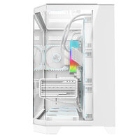 AntarcChill OEM ODM Tempered Glass ATX M-ATX ITX White Gaming Pc Case Cpu Gamer Cabinet Computer Cases Towers