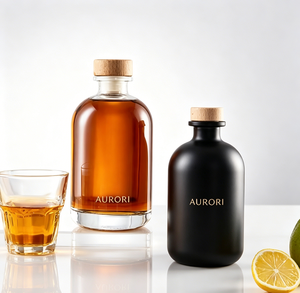 Bouteilles en verre vides de 200 ml, 500 ml et 750 ml pour la vodka, le gin, les spiritueux, le <span class=keywords><strong>whisky</strong></span> et la <span class=keywords><strong>liqueur</strong></span> de café, avec bouchons en liège. - Product Image 5