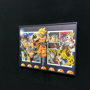 Cornice Shadow Box in PVC con Statuetta Anime Stile Fighter, Sfera di Cristallo LED da 41cm, Espositore 3D da Parete per Casa e Sala Giochi - Product Image 5