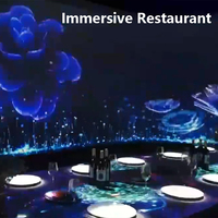 Table de projection holographique 3D pour restaurants, projecteurs immersifs, hologramme transparent, table de repas en direct, longue durée de vie