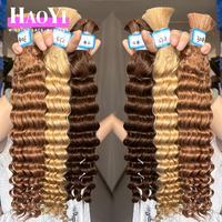 Grossiste de cheveux en vrac vierges, plus épais, non traités, qualité supérieure, prix usine, mèches lisses et ondulées profondes