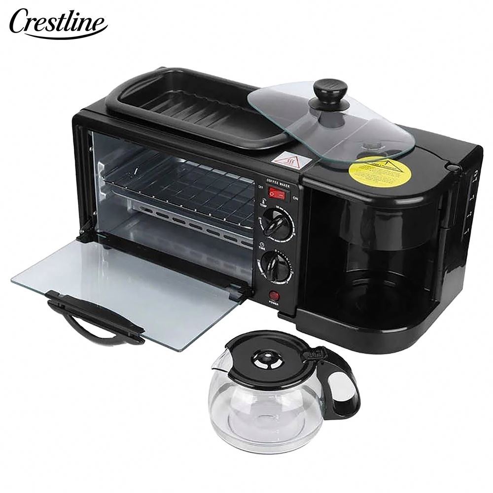 2025 Hot Selling High Quality 3-In-1 Breakfast Maker Machine Smart Electric Kitchen Appliance With Coffee Maker Function