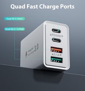 Adaptateur mural double PD QC Chargement rapide 40W USB C Bloc <span class=keywords><strong>chargeur</strong></span> pour iPhone <span class=keywords><strong>iPad</strong></span> Tablet Cell Phones Android - Product Image 2