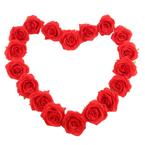 Têtes de roses artificielles Wen Hope 8 cm en soie pour décoration de mariage, guirlande, couronne - Product Image 2