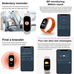 Hot M8 <span class=keywords><strong>Bracelet</strong></span> intelligent santé Fitness Tracker bande intelligente podomètre montre intelligente sport Fitness M5 M6 M7 M8 montres intelligentes OEM ODM - Product Image 3