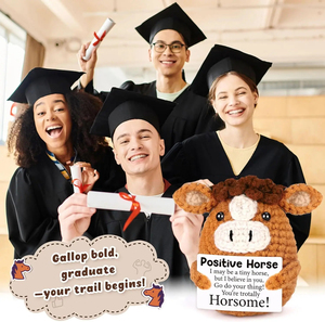 Uncinetto supporto emotivo bambola cavallo fatto a mano divertente perfetto per <span class=keywords><strong>natale</strong></span> <span class=keywords><strong>e</strong></span> decorazioni per la casa - Product Image 1