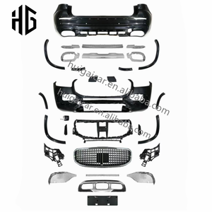 Para 2020-2022 Mercedes GLS450 X167 /W167 modificado a GLS ma-bach 480 600 <span class=keywords><strong>680</strong></span> estilo coche delantero parachoques trasero rejilla cuerpo Kit - Product Image 1