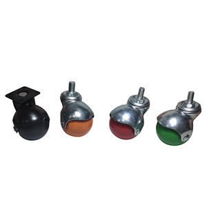 Leichte Möbelrollen 2 Zoll Räder 40mm 50mm 75mm PA Transparent PU Schwenkrollen für Möbel - Product Image 6