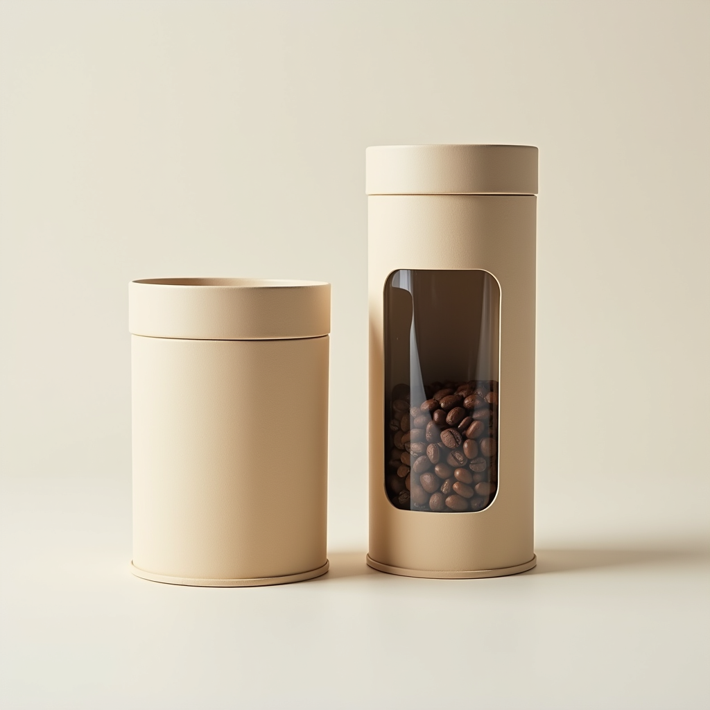 Coffee packing tube Custom Designs Cylinder Cardboard Paper Tube Tea Coffee Packaging Round Paper Tube Canister Food Packaging