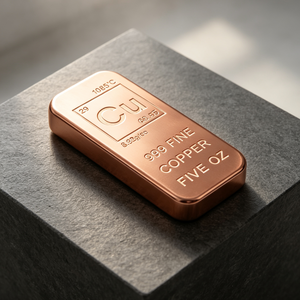 Barre de cuivre fin 999 de haute pureté de 5 oz pour l'artisanat, l'investissement et les cadeaux d'affaires - Product Image 3