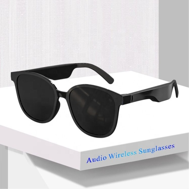Wireless for Bluetooth Audio Sunglasses Smart Digital Music Eyeglasses with Sun Glasses Shades TR90 Frame and TAC Lenses