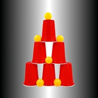 Gobelet de fête en plastique rouge réutilisable de 16 oz avec logo de marque personnalisé, gobelet à boisson jetable en plastique pour fête d'anniversaire