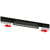 Rail lumineux magnétique en alliage d'aluminium de 20 mm pour hôtel, design minimaliste, haute efficacité, LED dimmable, IRC 90, blanc neutre 4100K