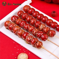 Accepter l'étiquette de personnalisation Brochettes de bambou Bâton de bambou pour barbecue Brochette en bois pour la nourriture
