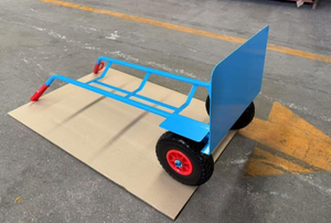 150kg zwaarlast roestvrijstalen 2-wielige opvouwbare buitenkar met handvat, zware transportkar, grotere OEM - Product Image 5