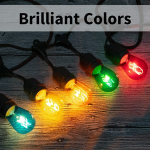 Tira de luces LED con Control remoto para exteriores, tira de luces solares Rgb de 24 pies S14 con 12 bombillas, resistente al agua Ip65 - Product Image 3