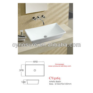 Rectangular Table Wash <b>Basin</b> Sanitary Ware Ceramic Sink Art Wash Hand <b>Basins</b> - Product Image 3