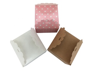 Boîtes à bonbons sur mesure Les boîtes-cadeaux en chocolat blanc/marron/rose s'appliquent à l'emballage de chocolat aux noisettes fait maison - Product Image 2