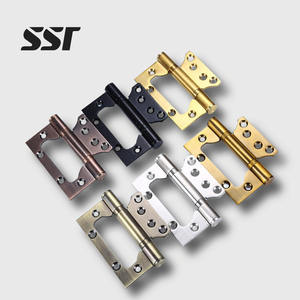 Bisagra Oculta Moderna de Acero Inoxidable en Forma de Mariposa de 4 Pulgadas, Ajustable, Fácil Instalación, Apertura de 180 Grados, para Puertas de 2BB - Product Image 1