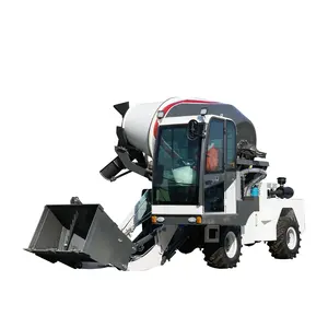 Small Mini Mixer Machine Self Loading Concrete Mixer Price Diesel Mixing Power Mini Wheel Loader Front Loader Tractor Road Tyre