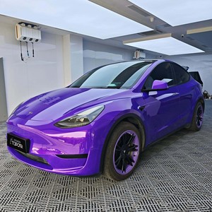 ฟิล์มไวนิลเปลี่ยนสีรถยนต์แบบม้วน ขนาด 1.52*17 เมตร <span class=keywords><strong>สี</strong></span>ฟ้าไล่เฉดม่วง ยี่ห้อ Wholesale Gloss คุณภาพพรีเมียม ติดตั้งง่าย ป้องกันรัง<span class=keywords><strong>สี</strong></span>ยูวี - Product Image 5