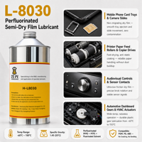 Lubrifiant pour connecteurs de fentes de carte, film sec L-8030 PTFE PFPE, séchage rapide, résistant à l'usure, non collant, faible bruit, 1KG, basse température -65°C