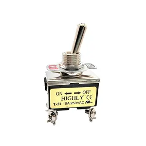 Taiwan Brand T-21CS Quick Connect Toggle Switch #250 4P with 15A 250VAC ON-OFF Feature High Quality