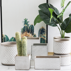 Macetas Decorativas de Fibrocemento Ecológicas para Jardín y Hogar con Orificio de Drenaje para Uso en Interiores y Exteriores - Product Image 6