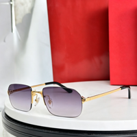 Lunettes de soleil métalliques personnalisées avec verres dégradés polygonaux, style européen et américain, protection UV400 pour femmes et hommes