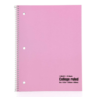 Benutzer definiertes Logo undatiert College Ruled Paper Office Spiral schreiben Notizbücher Notizbuch für Studenten