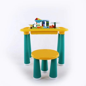 Multi-funzione di apprendimento del bambino tavolo giocattolo sedia da tavolo/<span class=keywords><strong>bambini</strong></span> da <span class=keywords><strong>4</strong></span> a 6 <span class=keywords><strong>anni</strong></span> costruzione blocco tavolo pieghevole - Product Image 2