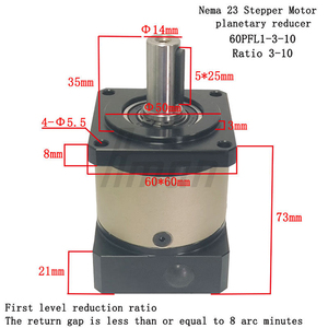 High Torque Planetary Gearbox 60PF Model Ratio 10 Nema 23 <b>Stepper</b> Motor Flange Mounted Automated Packaging Line Robotic Arms - Product Image 5