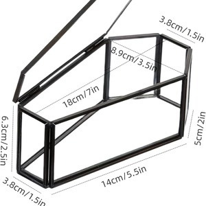 Caja de Cristal Gótica Mini para Guardar Cenizas de Mascotas o Insectos, Decoración de Halloween, Exhibidor de Calaveras, Regalo - Product Image 3
