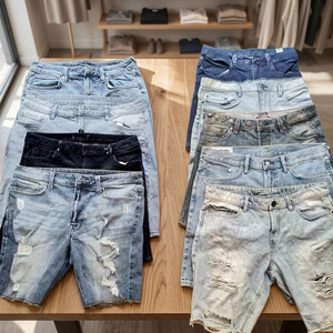 Pantalones Cortos Cargo de Mezclilla de Verano para Hombre, Calidad Premium, Lote de Excedentes de Envío Cancelado, FOB $2.50-3.50 - Product Image 3
