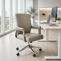 Chaise de bureau en cuir PU de qualité supérieure, directement de l'usine, pour bureau de direction, chaise de bureau ergonomique avec accoudoirs épaissis