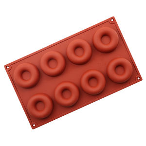 Gran oferta, herramientas para hornear, 8 rosquillas, molde de silicona para pastel, molde de jabón de silicona, molde Dim Sum para hornear, molde DIY para el hogar - Product Image 1