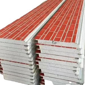 Paneles de <span class=keywords><strong>ladrillo</strong></span> de imitación de alta calidad, aislamiento térmico exterior, tablero de pared Interior, <span class=keywords><strong>Panel</strong></span> sándwich de PU, revestimiento de Metal - Product Image 4