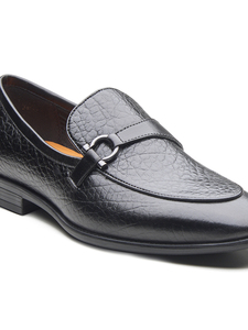 Mocassins en cuir pleine fleur importé, respirants, légers, avec semelle Ortholite et semelle extérieure en TPR, doublure en cuir DD, à enfiler, chaussures de bureau formelles - Product Image 2