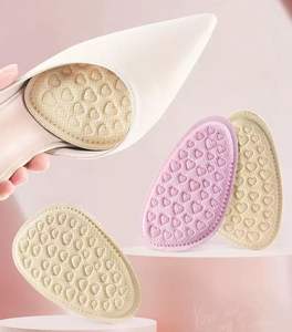 Coussinets de paume en éponge respirants de 6 mm d'épaisseur, 2 pièces, demi-semelles 3D massantes pour l'avant-<span class=keywords><strong>pied</strong></span>, pour femmes, talons hauts - Product Image 2