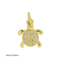 Pendentifs en forme de cœur en nacre naturelle avec sertissage en plaqué or et zircone cubique pour collier de femme en DIY
