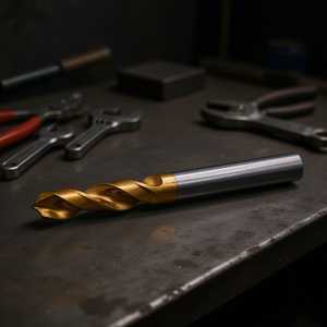 Broca helicoidal HSS Co de 7,3 mm con revestimiento de TiN autocentrante para perforación de metal - Product Image 3