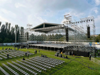 Système d'échafaudage Ringlock pour scène de concert, échafaudage en acier galvanisé à chaud pour plateforme d'événement, spectacle, stand d'exposition