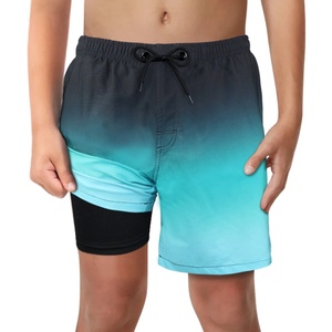 Shorts de Baño Personalizados con Degradado para Hombre, Secado Rápido, Doble Capa, Estilo de Una Pieza con Estampado Animal, Talla Adulto - Product Image 4