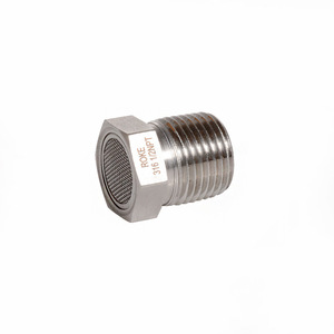 Connecteur de filtre à filetage externe en acier inoxydable ROKE 1/2NPT pour protection de tuyau hydraulique - Product Image 1